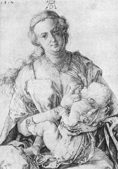 Albrecht Durer The Virgin Nursing the Child Spain oil painting art